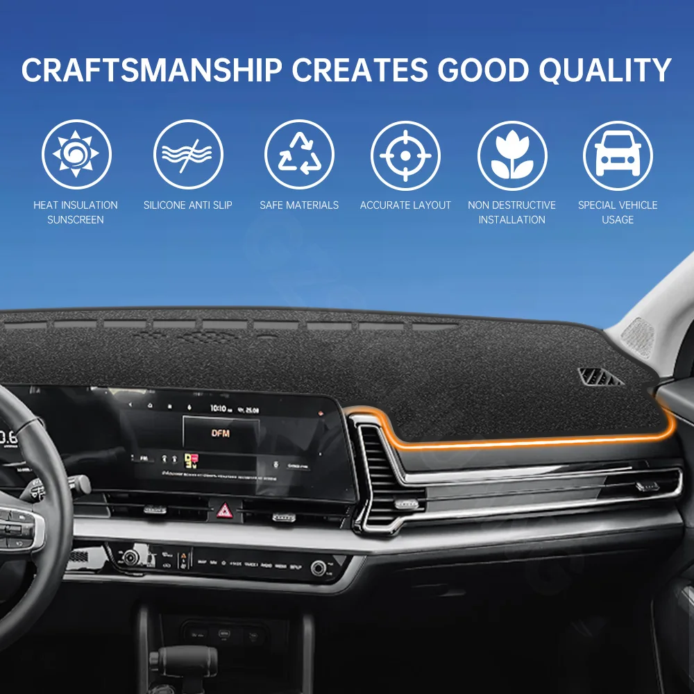 

Car Dashboard Cover Insulation Pad For Kia Sportage NQ5 2022 2023 2024 Dashboard Special UV Resistant Sunshade Pad Accessories