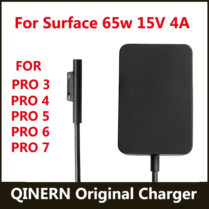 

15V 4A 65W Charger Adapter 6 For Microsoft Surface Laptop Book Power Supply For Pro3 Pro4 Pro5 Pro6 Pro7 Fast Charge