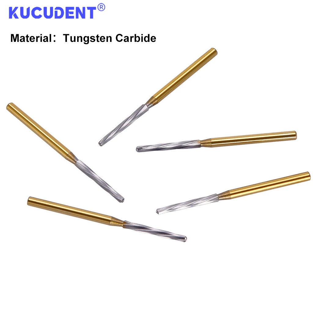 5Pcs/Box FG Dental Tungsten Carbide Burs Zekrya Endo-Z Surgical Endodontic Tungsten Bone Cutters Drill  For High Speed Handpiece