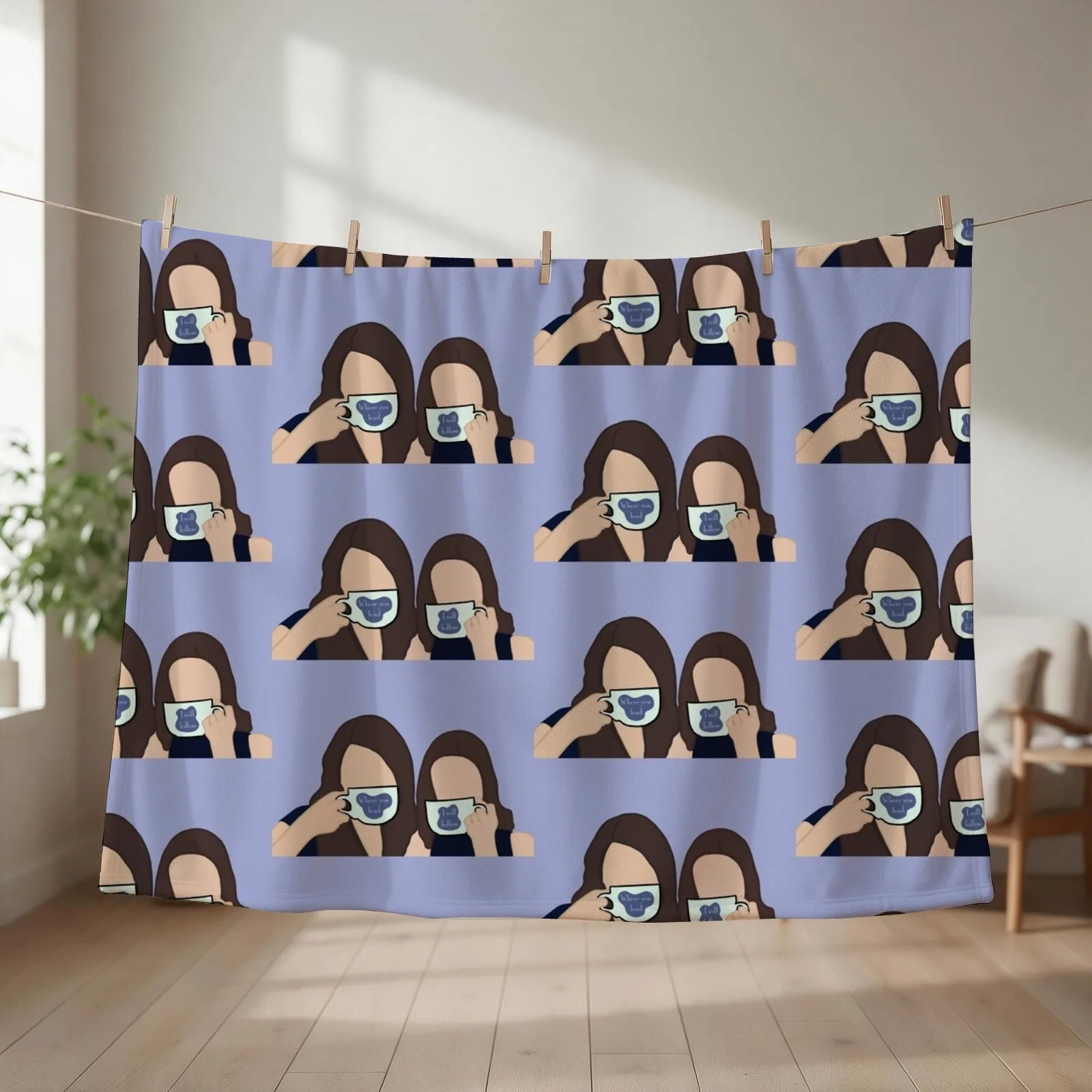 Lorelai and Rory Gilmore - Where you lead, I will follow Throw Blanket Sofas wednesday Blankets For Baby Blankets