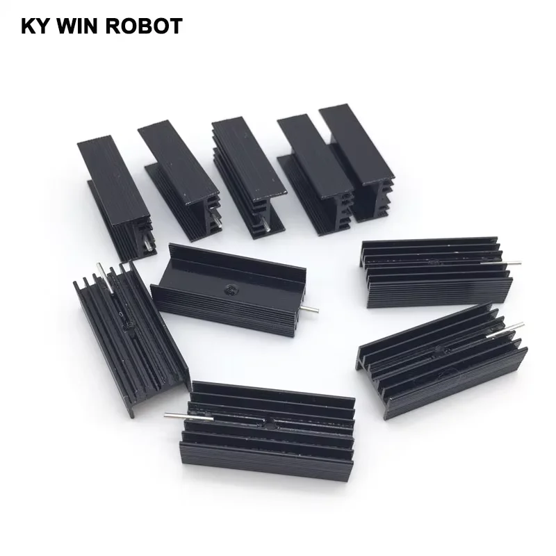 10 pcs  Aluminium TO-220 Heatsink TO 220 Heat Sink Transistor Radiator TO220 Cooler Cooling 15*11*35MM With 1 Pin