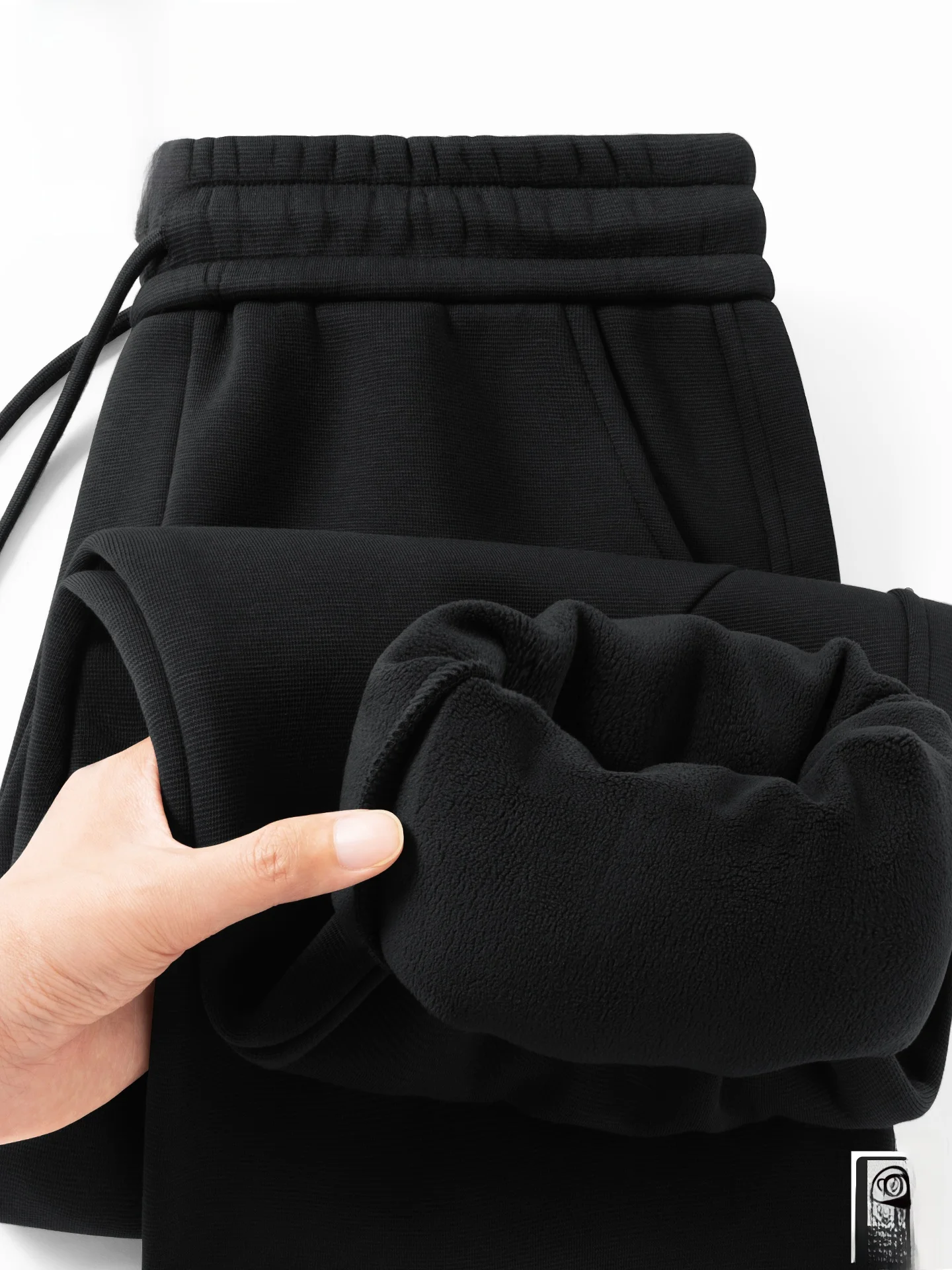 

Men's Fce Lined Thi Straight Leg Pants Casual Spor Knife Trousers for Autumn Winter Wear