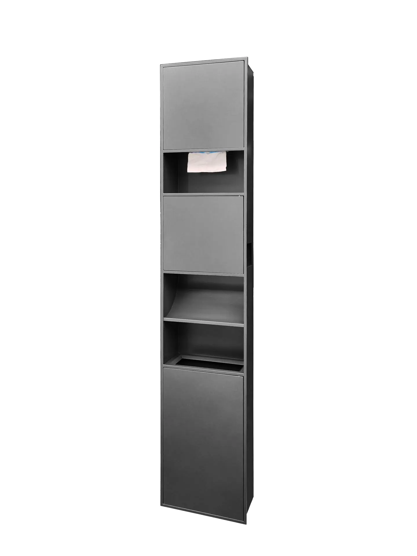 Bathroom embedded trash can 304 thickened hidden public health trash can hand wipe carton