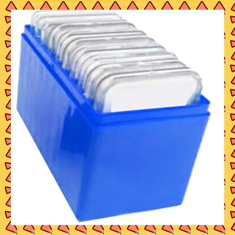 A008 6X Square Plastic 10 Coin Capacity Holder Slab Storage Box Case Fit For PCCB NGC PCGS