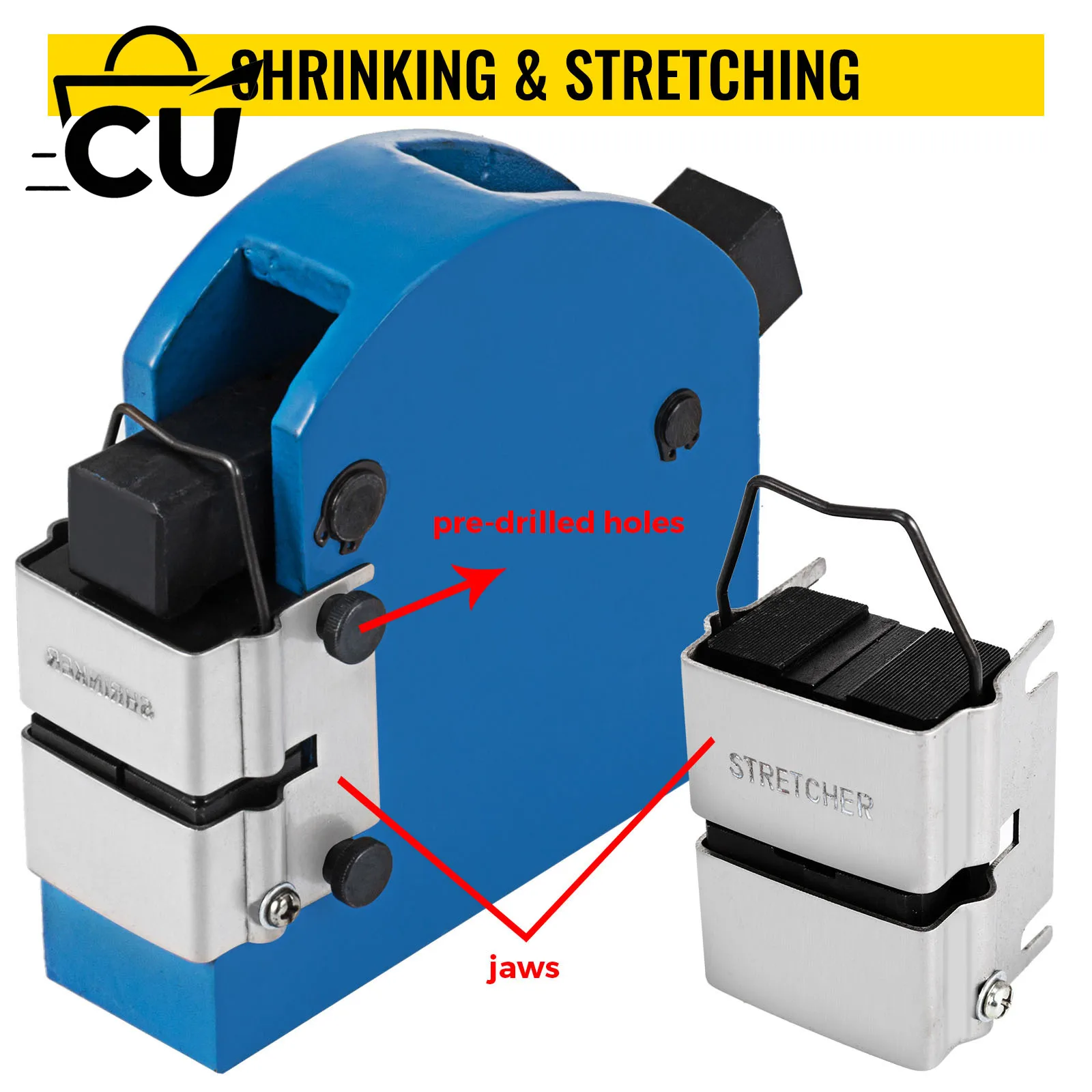 Shrinker & Stretcher Manual Machine Sheet Metal Shrinker Stretcher 16/18/20 Gauge Fabrication Mild Steel 2 Wrench Hand-Operated