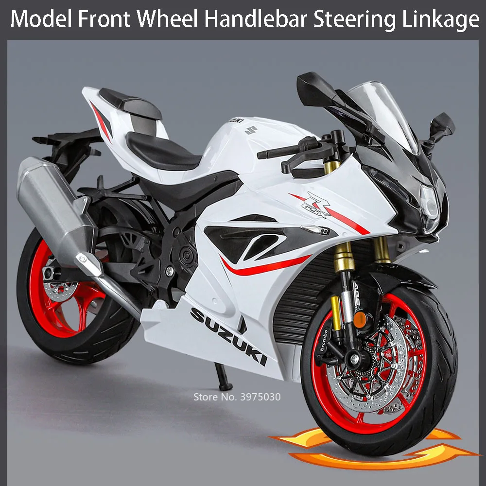 Escala 1:9 liga suzuki GSX-1000R motocicleta brinquedos modelos carros roda pode virou motocicletas com brinquedo leve presente perfeito para meninos