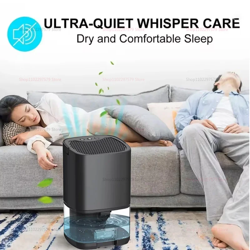 مزيل رطوبة الهواء المحمولة كتم امتصاص الرطوبة آلة مجفف الهواء للمنزل غرفة نوم مكتب المطبخ مزيل الروائح الكريهة مجفف الاتحاد الأوروبي/الولايات المتحدة التوصيل