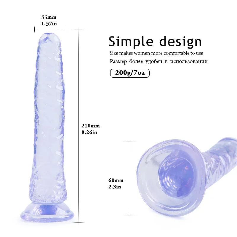 Strap on Big Dildos Realistic Jelly Dildo Silicone Male Artificial Penis Strong Suction Cup Bullet Vibrator Sex Toys for Women