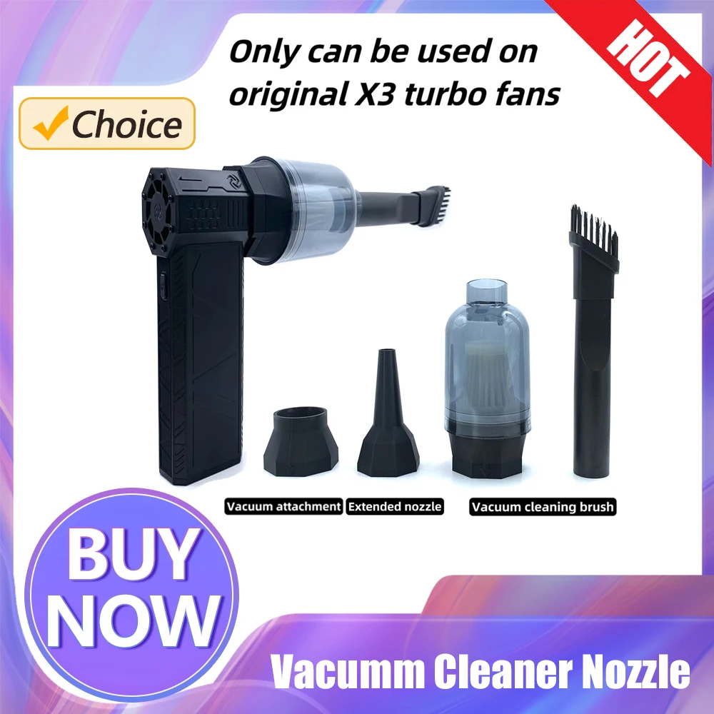 Vacumm Cleaner Nozzle Portable Cleaning Dust Collection Tool Detachable Vacuum Cleaner Attachment for X3 Handheld Turbo Fan