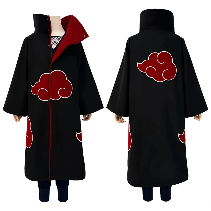 Anime Itachi Uchiha Sasuke Cosplay Costume Embroidery Hawk Team Cloak Pain Konan Sasori Christmas