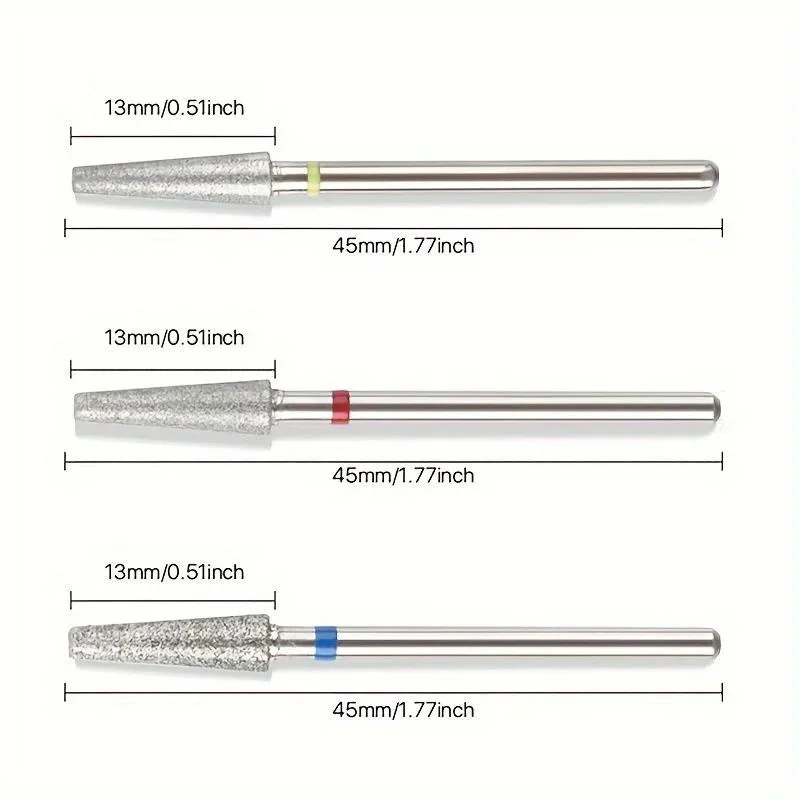 مدبب الماس بور مسمار لقمة ثقب الروتاري الروسية إهاب بت الكهربائية مانيكير الحفر الأظافر الملحقات أداة