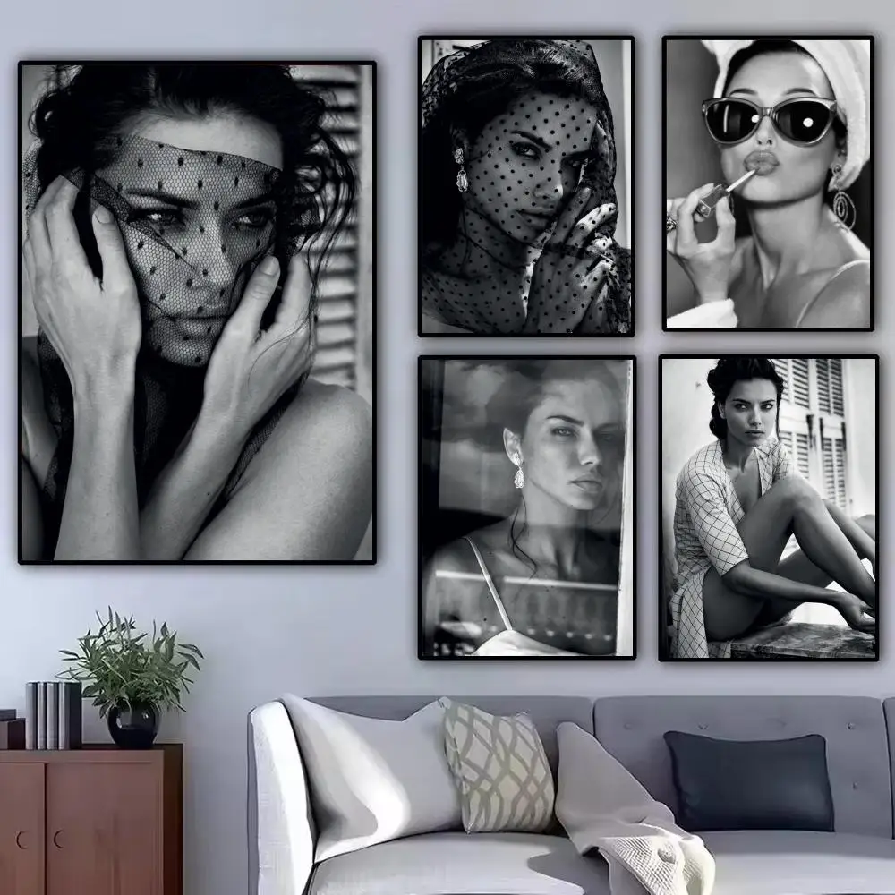 Super model A-Adriana Lima Poster Modern  Wall Art Aesthetic Minimalist Bedroom Decor Cafe Home Gift