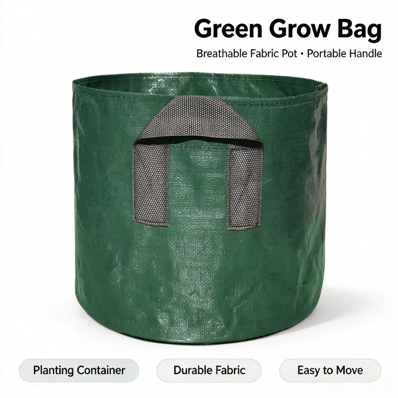 For PE Plant Grow Bag Tree Planting Bag Non-woven Drainage Bottom for Garden Vegetable Flower Cultivation