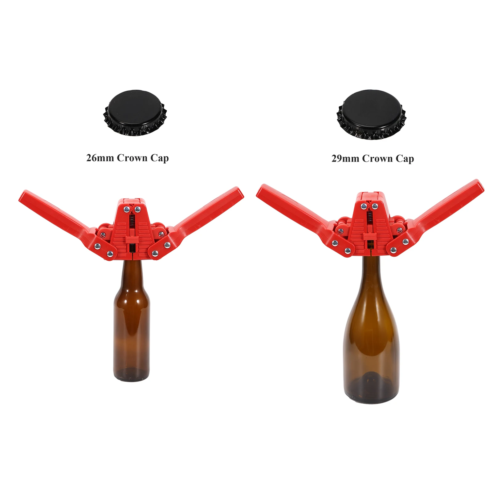 Manual Beer Bottle Capper for 26mm/29mm Crown Caps Homebrew Beer Capper High-Strength Nylon