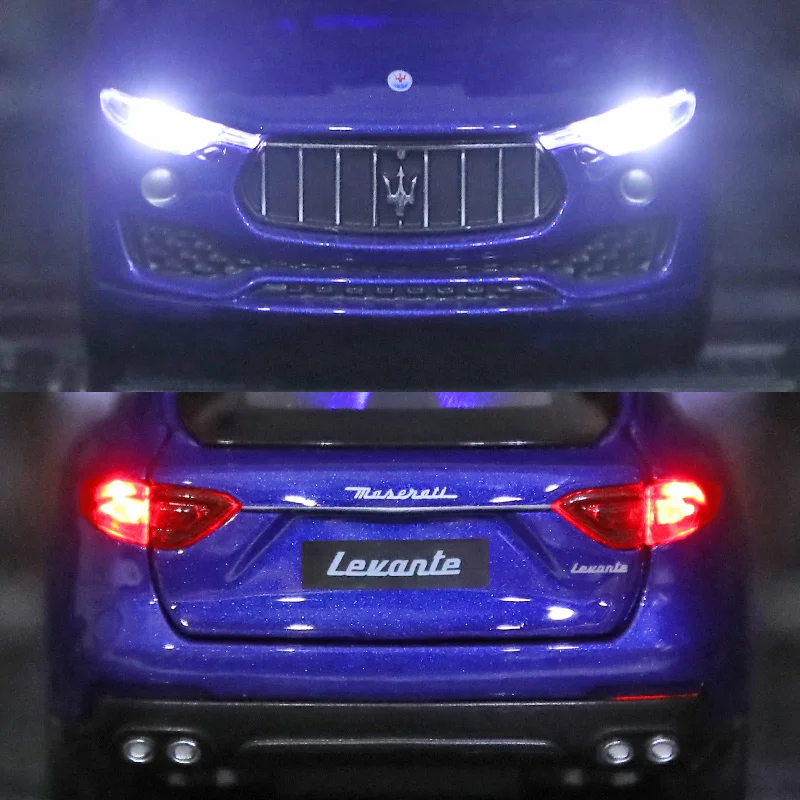 1:32 Maserati Levante SUV Car Model Toy Alloy Diecast Vehicles Models Simulation Sound Light Collection Toys Gifts for Children