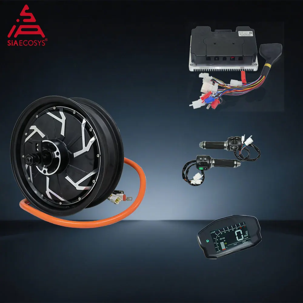 

QS Motor 12*3.5inch 5000W 72V 100kph Hub Motor With ND72680 Controller Conversion Kit for Electric Motorcycle