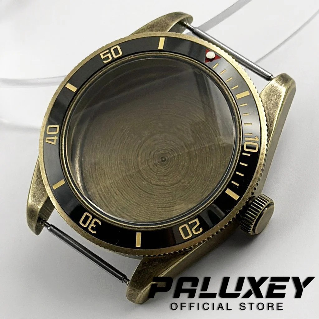 Funda impermeable para reloj, cristal de zafiro con cúpula Retro, corona de tornillo, 39MM, 200m, BB58, NH34, NH35, NH36, NH38, NH70, ETA2824, PT5000