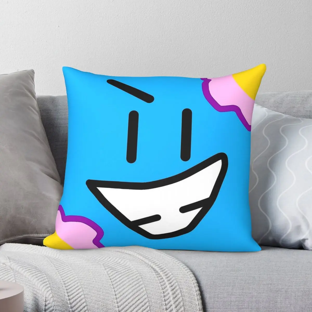 Botmrotime Tissue Box Square Pillowcase Polyester Linen Velvet Creative Zip Decor Throw Pillow Case Bed Cushion Cover