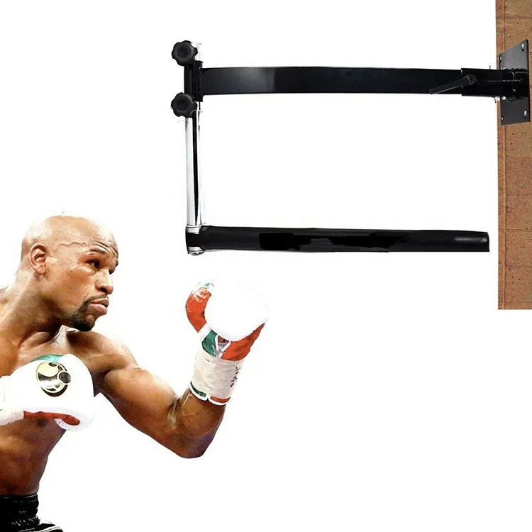 Reflex Boxing Speed Trainer Punching Ball Spinning Bar Wall Mount for Reaction Fight Skill and Hand Eye Coordination Training