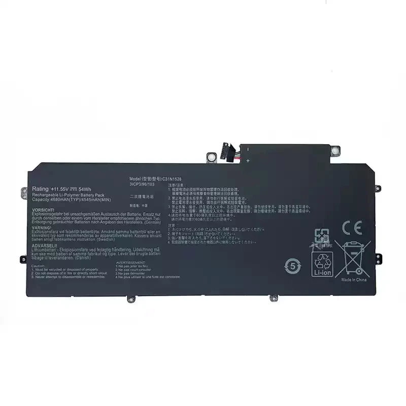 

Аккумулятор для ноутбука C31N1528 для ASUS UX360 UX360C UX360CA Series 3ICP3/96/103 0B200-02080100 11.55V 54WH Быстрая доставка