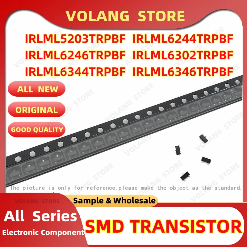 5Pcs/Lot Field-Effect Transistor IRLML5203TRPBF SOT23 L6244TRPBF IRLML6246TRPBF IRLML6302TRPBF IRLML6344 SMT 6346TRPBF