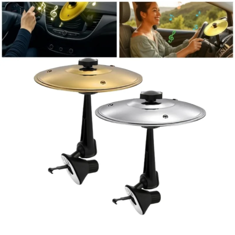 Car Vent Drum Kit Mini Percussion Toy For Air Vent Mount Rhythmic Fun Game Driving Stress Relief Gift for Music Lovers Drivers