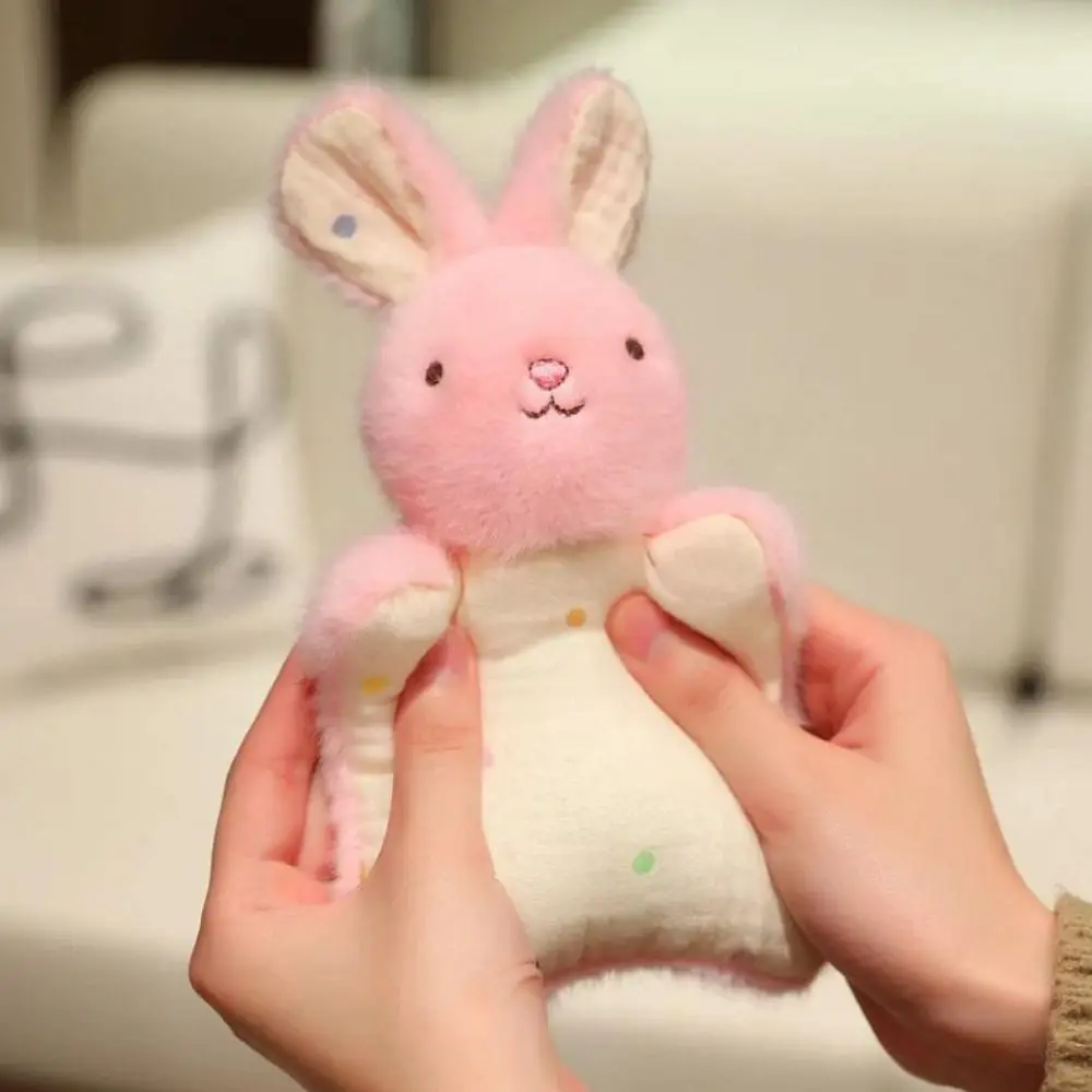 Simulation Capybara Finger Puppet Fluffy Cartoon Panda Plush Pendants Kawaii Soft Plush Rabbit Doll Pendant Jewelry