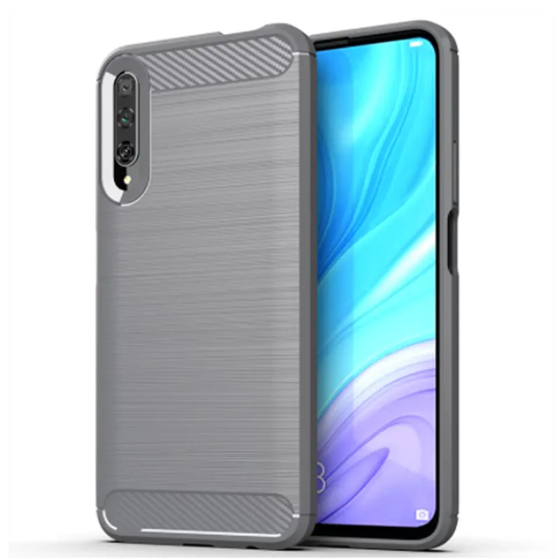 Shock Absorption Phone Cover for Huawei Y9S Silicone Case for Huawei P smart Pro Soft TPU Carbon Fiber Cases Coque Fundas