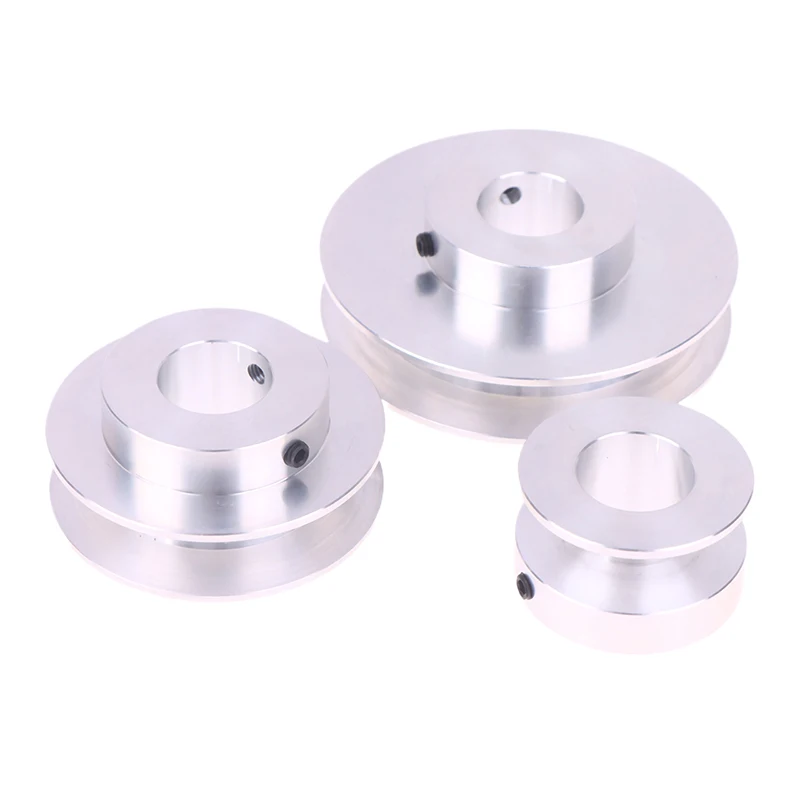 

High-Grade Aluminum Single Groove V-belt Pulley, A-type, Sizes 40mm 60mm 80mm