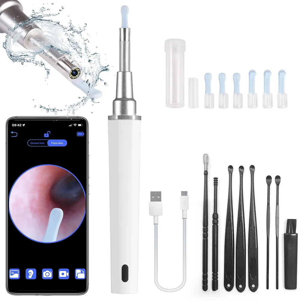 

Tongwode WIFI 5MP Ear Wax Removal Tool Ear Care Visual Ear Sticks Endoscope Precision Earpick Mini Camera Otoscope Health Care