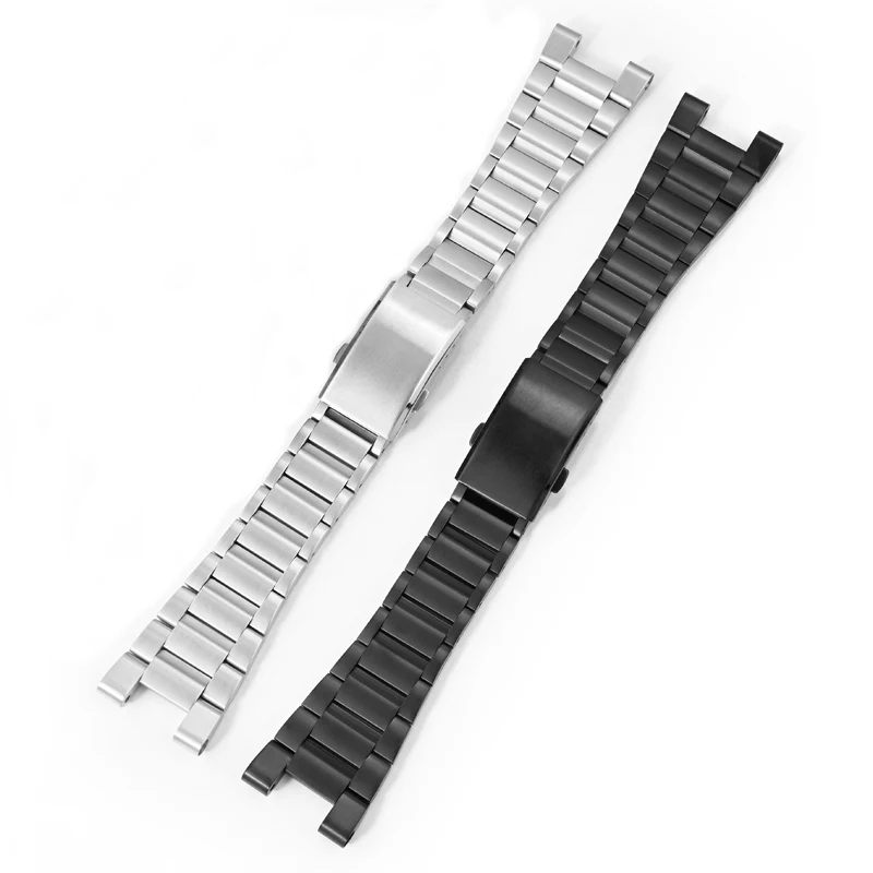 Solid Stainless Steel Strap for Casio G-Shock G-STEEL GST-W300G S300G 400G B100 S310 Folding Buckle Men Metal Replace Watch Band