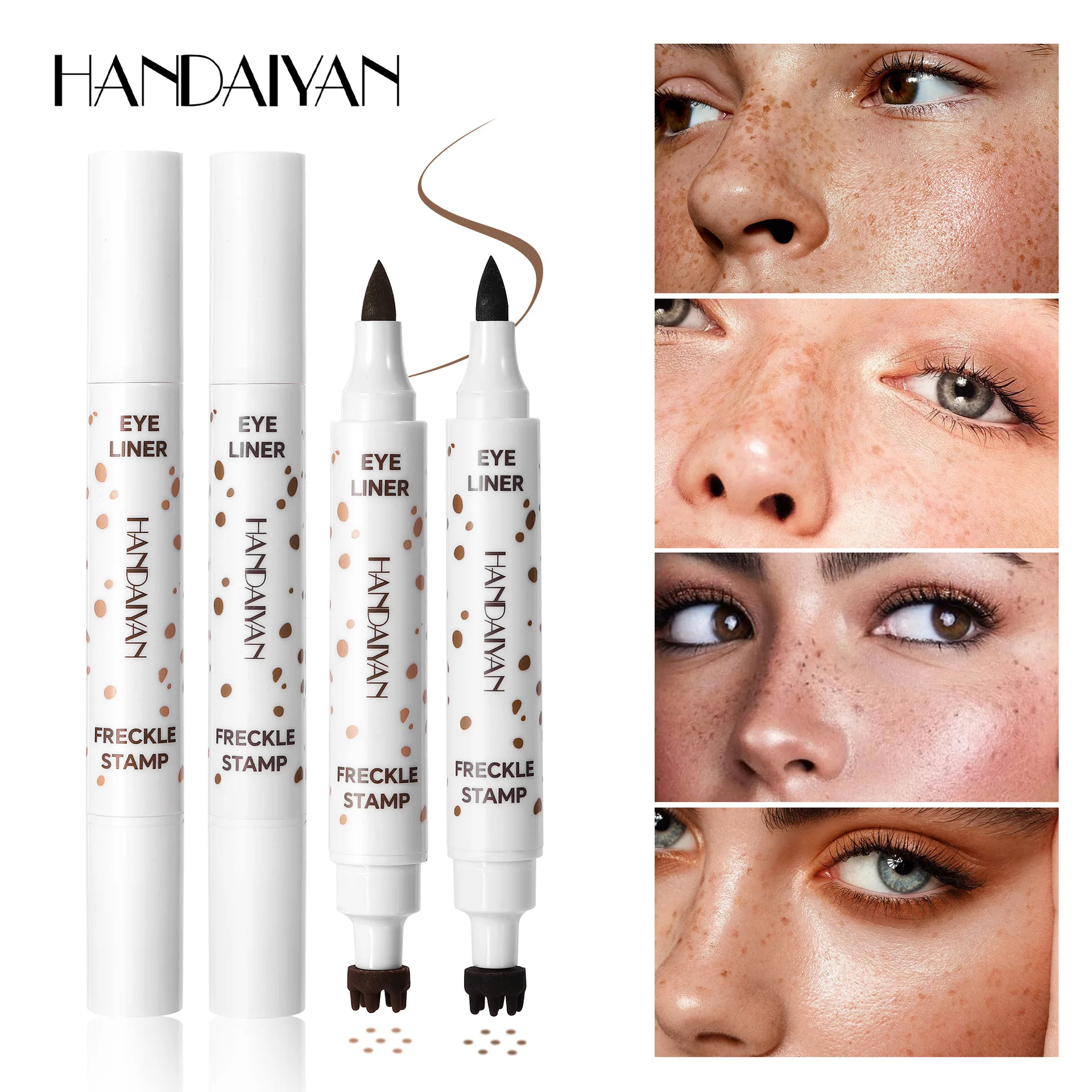 Waterproof Freckle Pen Natural Lifelike Simulation Fake Spot Long Lasting Face Dot Spot Pen Eyeliner Durable Makeup Cosmetics