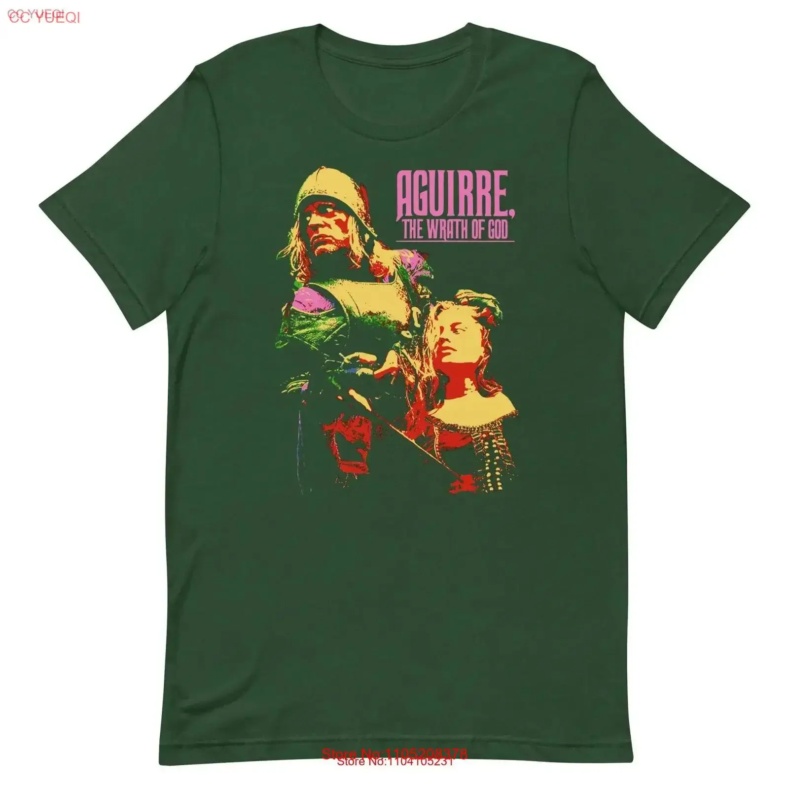 Kinski Aguirre the Wrath of God 1972 T Shirt vintage Washed homme Breathable graphic Unisex fashion Casual Soft