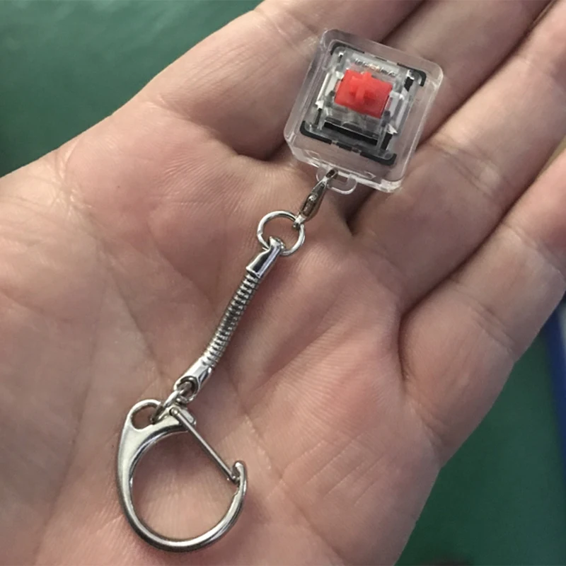 LLavero de Teclado mecánico de un solo interruptor, probador de interruptores de teclado Gateron MX, negro