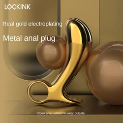 Stainless Steel Metal Anal Plug Prostate Massager Pull Ring Butt Plug G-point Stimulating Erotic Product Sex Toys for Men Women