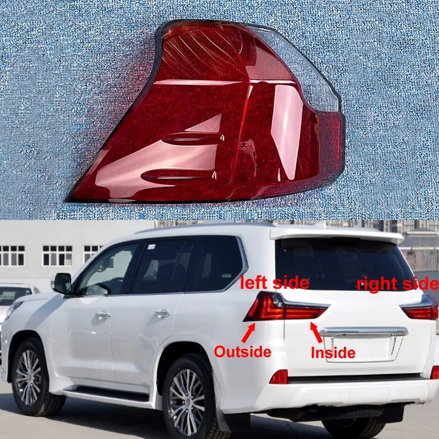 

For Lexus LX570 2016 2017 2018 2019 Car Accessories Outer Taillight Shell Rear Signal Parking Lights Cover Plexiglass