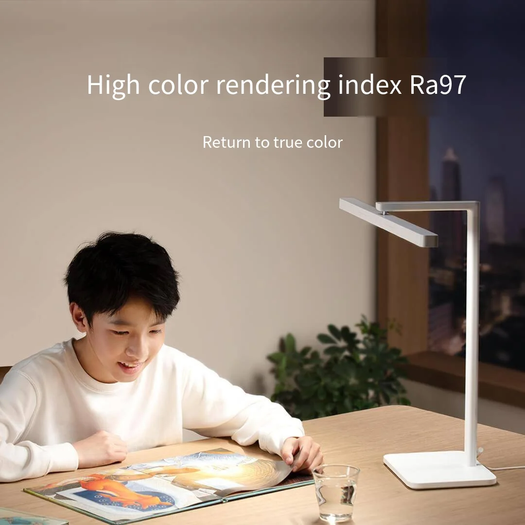 Xiaomi Mijia الذكية لمبة مكتب 2 LED مكتب ضوء 60 سنتيمتر حامل مصباح طويل HyperOS توصيل قابل للتعديل وضع الضوء غرفة نوم القراءة مصباح