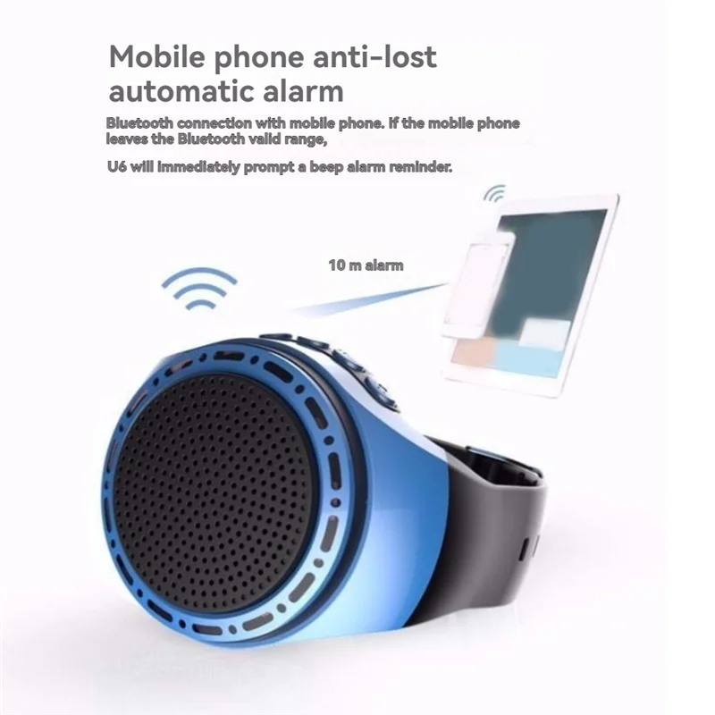 EDT-USB перезаряжаемая велосипедная аудиосистема портативные наручные часы динамик крутое освещение Bluetooth-совместимая спортивная музыка FM-радио B