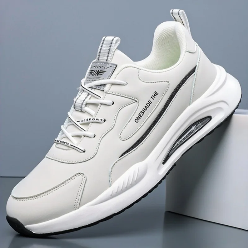 Men Running Shoes Spring Autumn Casual Sneakers TPU Detail Thick Shock-Absorbing Sole Smooth Finish Comfortable Walk