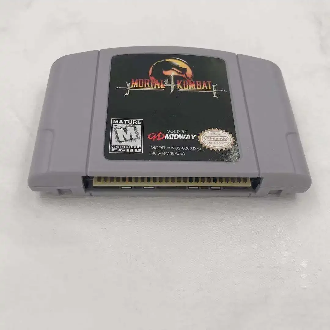Karta do gry N64 Mortal Kombat 4 Mortal Kombat Trilogy Wersja USA Konsola 64-bitowa Kaseta do gry Prezent