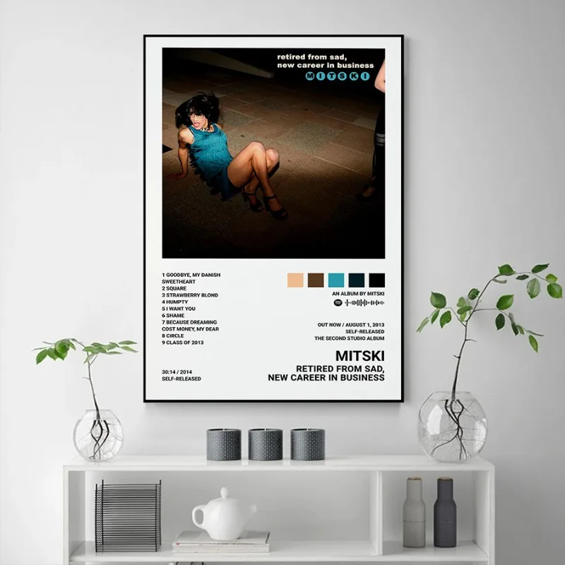 Mitski Be The Cowboy Poster Laurel Hell Album Cover Print Indie Rock Singer Music Wall Art Aesthetic Decor Vintage Retro Decor