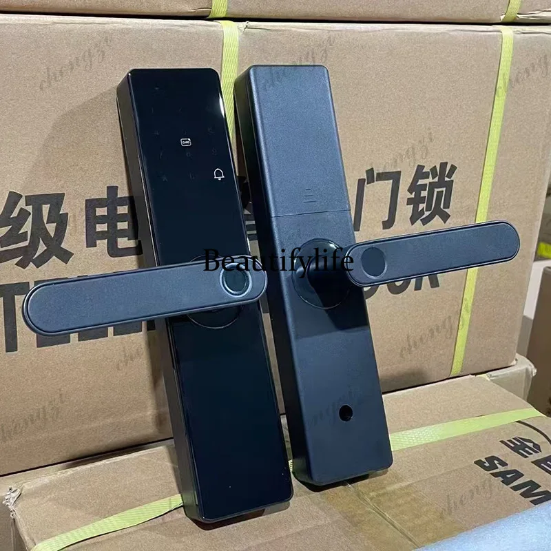 TUYA fingerprint lock password smart door lock remote WIFI wooden door anti-theft door electronic lock