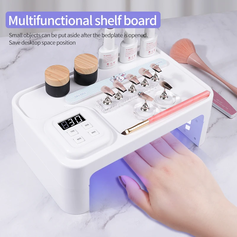 UV Led-nagellamp Opvouwbare armsteun Machine Droge apparatuur Professioneel voor het uitharden van gellak Licht drogen van nagels Manicure Cabine