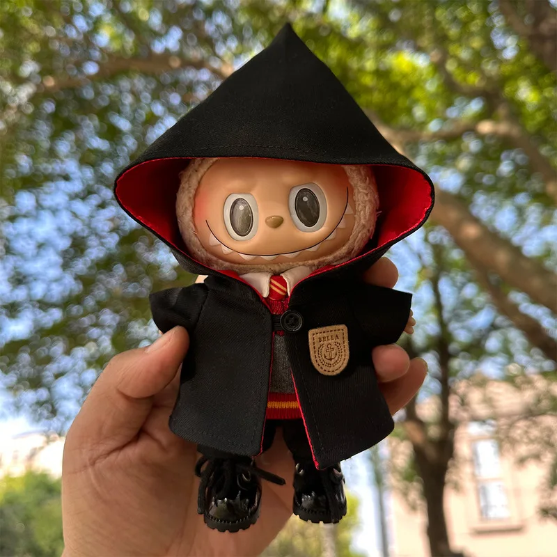 

Labubu Pendant Doll Clothes Magic School Set With Wand Witch Hat Headband Cosplay Ornaments Dressing Up Toys For Festival Gifts