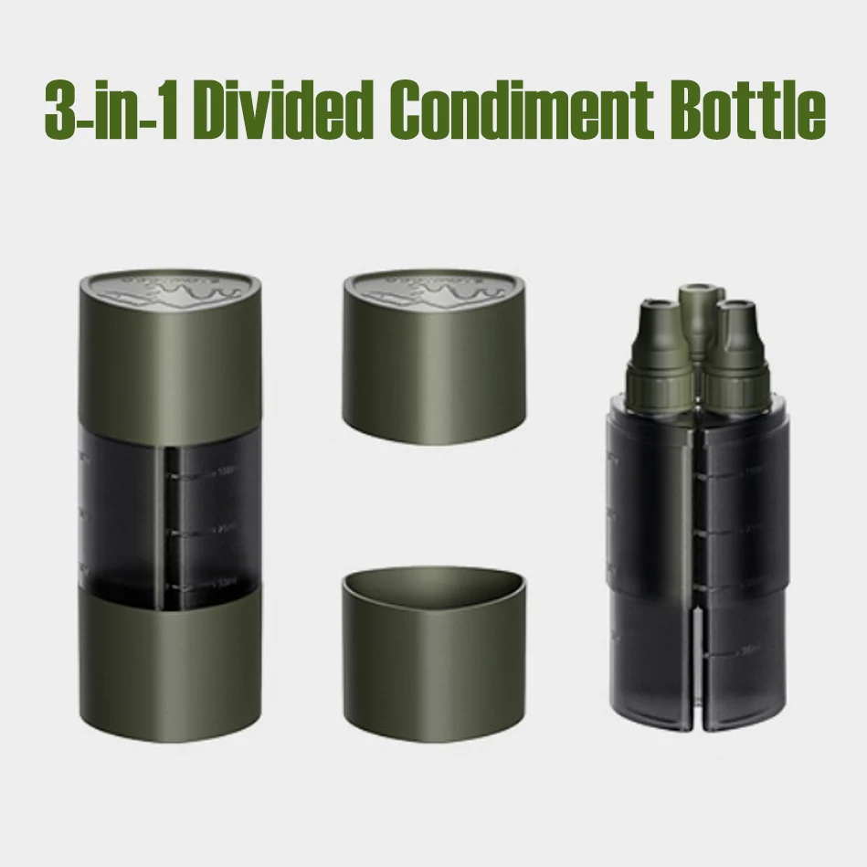 

Portioning bottles, barbecue and picnic seasoning jars, sealed portable storage kitchenware, camping seasoning bottles