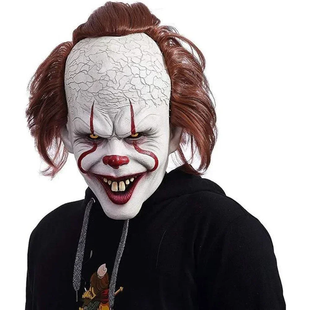 Halloween Mask Luminescent Stephen King's It Mask Pennywise Horror Clown Joker Mask Clown  Halloween Cosplay Costume Props