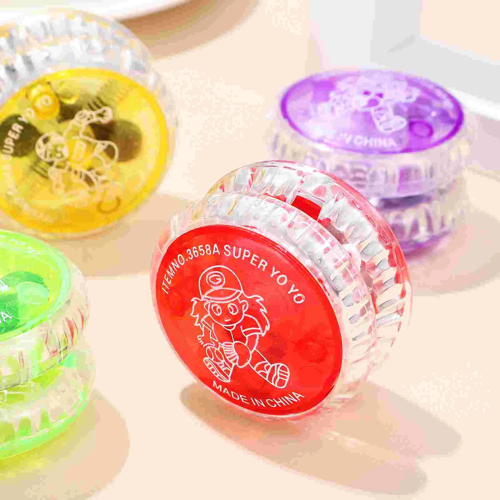 6 Pcs Yo-yo Fingertip Toy Toys for Adults Kids Children Balls Beginner Light up