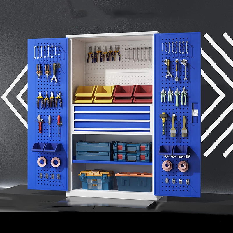 Heavy Bearing Capacity Workbench steel Tool cabinet  Garage Tool Organizer Cabinet with drawer