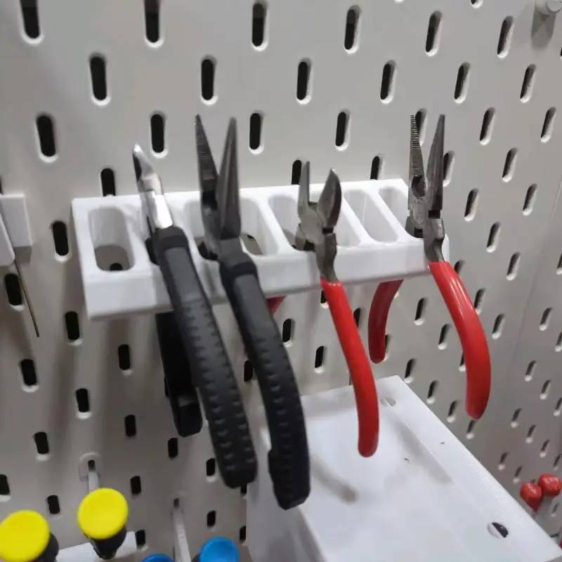 3D Printed Wall-Mounted Pegboard Pliers Holder Organizer, Household Tool Storage Rack, Easy Storage For 8 Pliers Or Other Tools