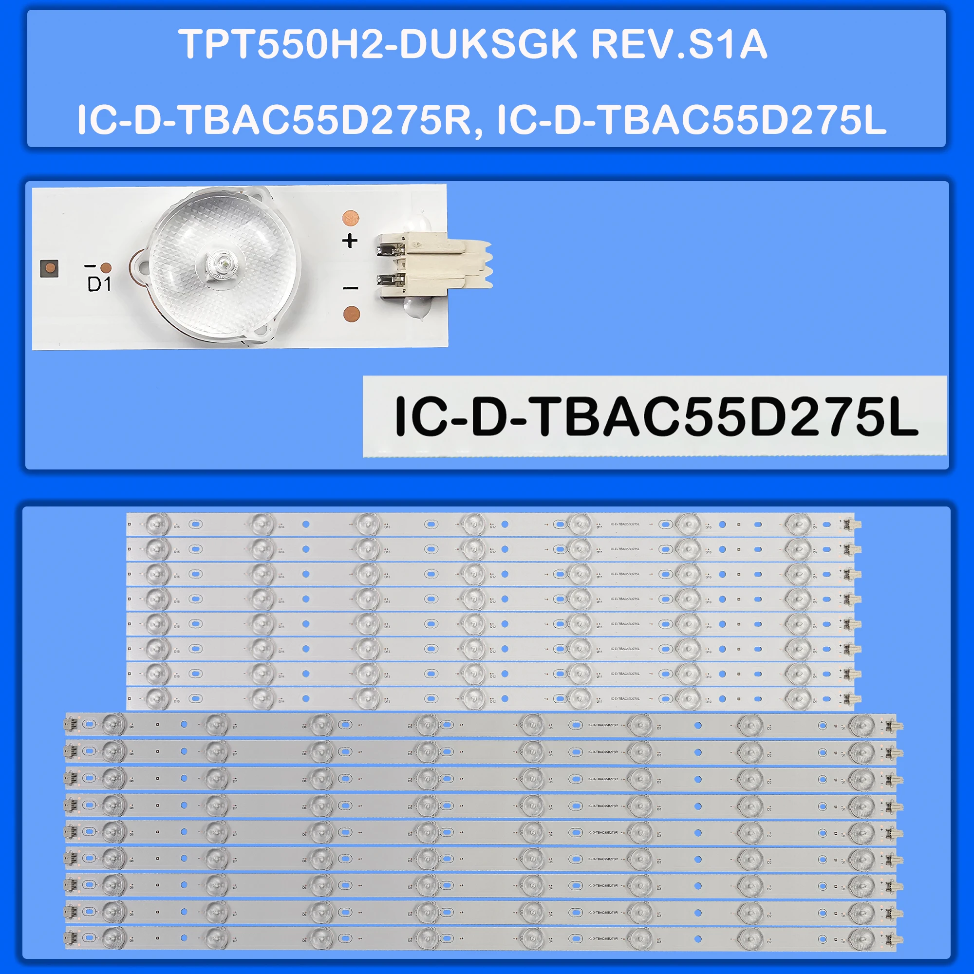 LED BackLight Strip For 55PFG6809/78 55PFK6559/12 55PFS7109/12 55PFK7109/12 55PFS7109/60 55PFT6569/60 55PFG7109/78 55PFS6609/12